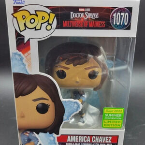 FUNKO POP AMERICA CHAVEZ MARVEL DR STRANGE SDCC 2022